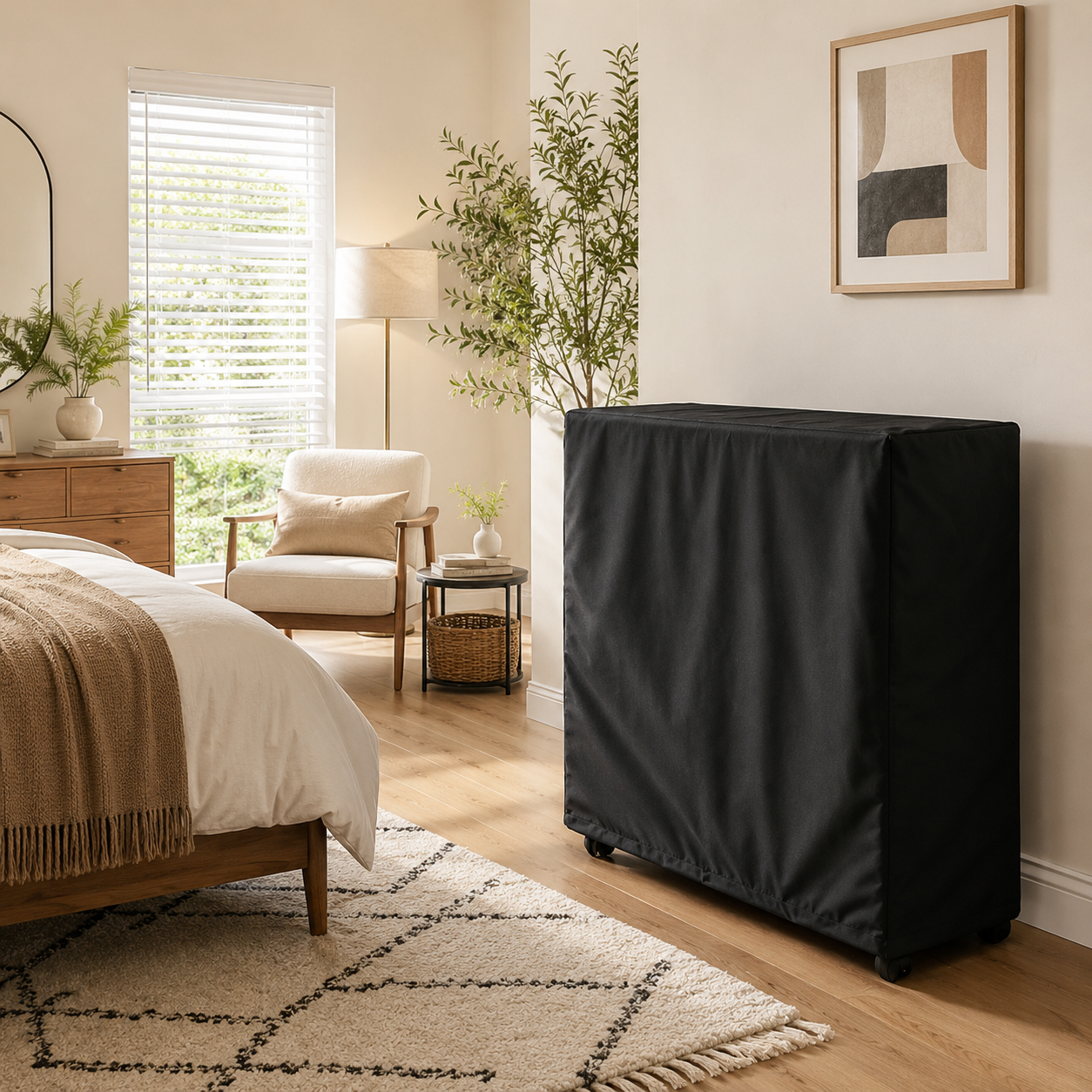 Waterproof & Dustproof 420D Oxford Fabric Folding Bed Cover with Storage Bag – Protective Cover for Rollaway Beds & Folding Mattresses