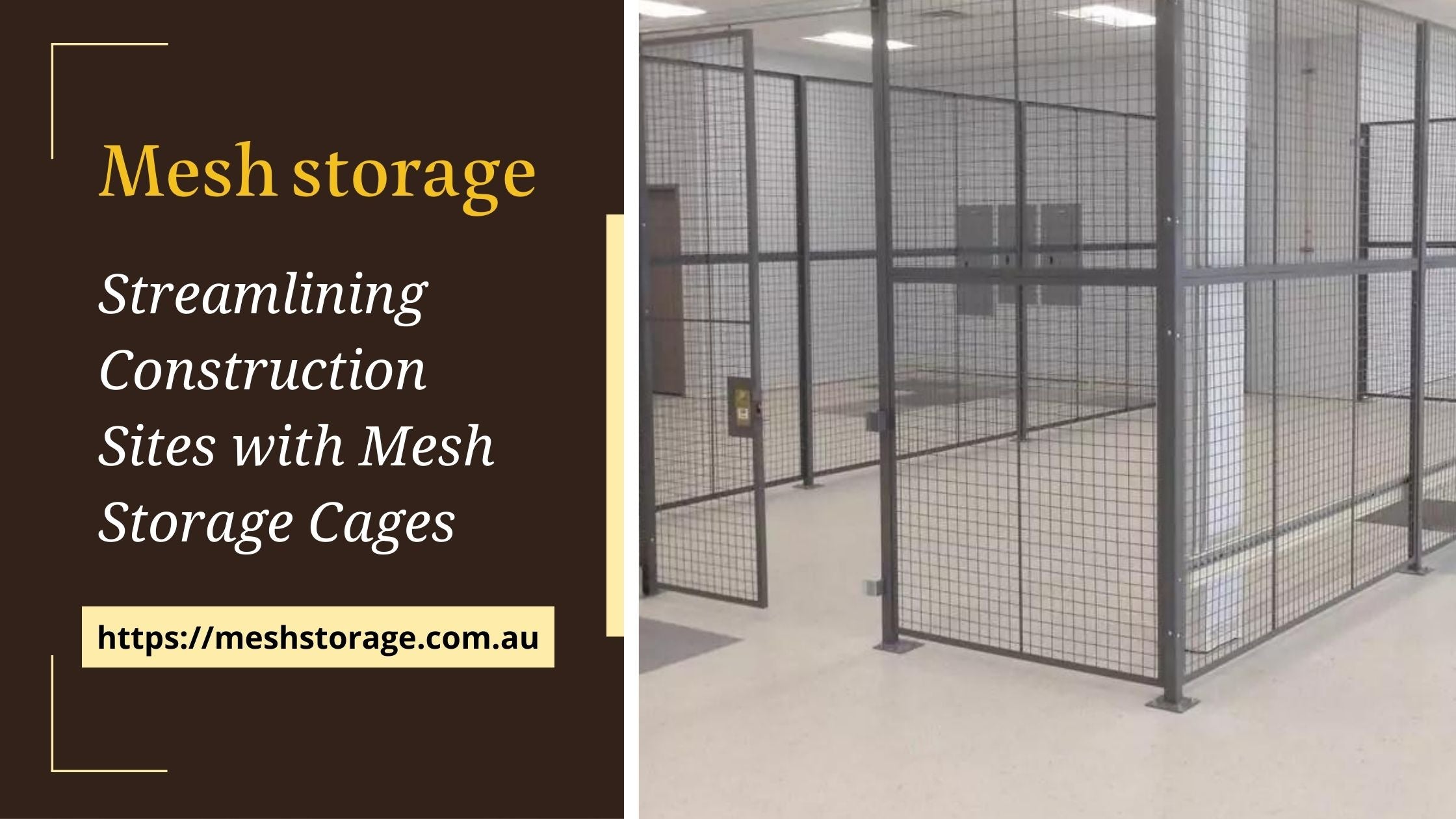 Construction Cage Module Streamlining Construction Sites with Mesh Storage Cages