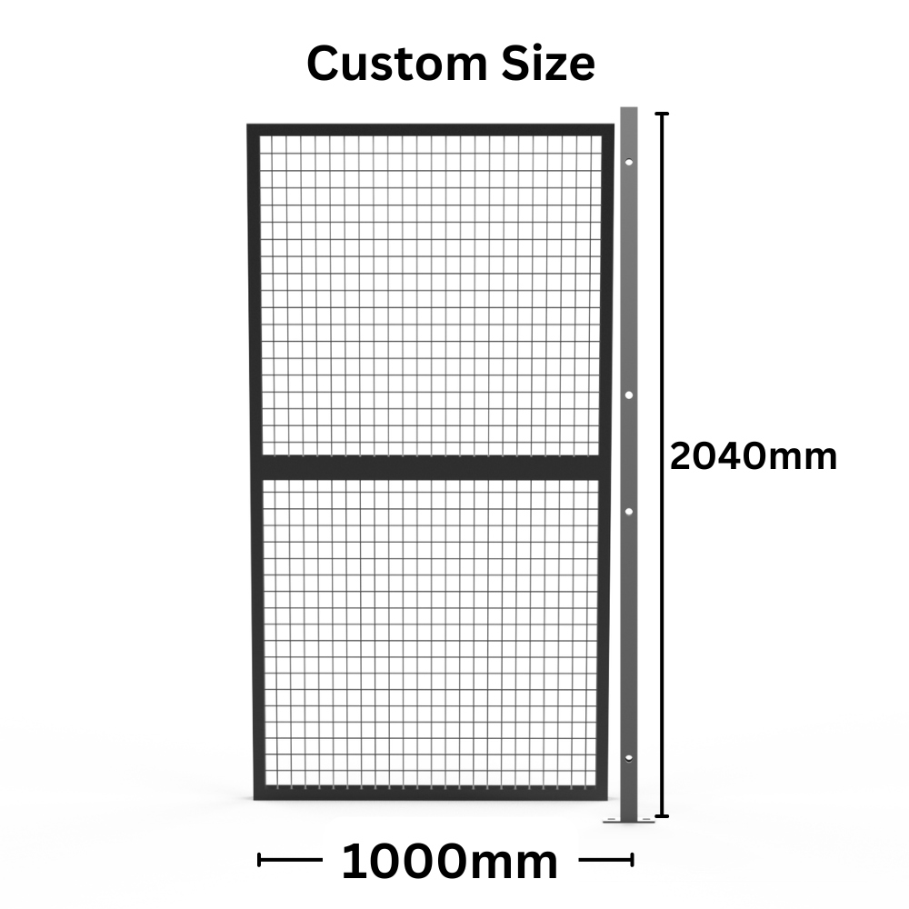 Customised Panel +Post Set Welded Wire Mesh Fencing -  Width from 500mm to 1050mm