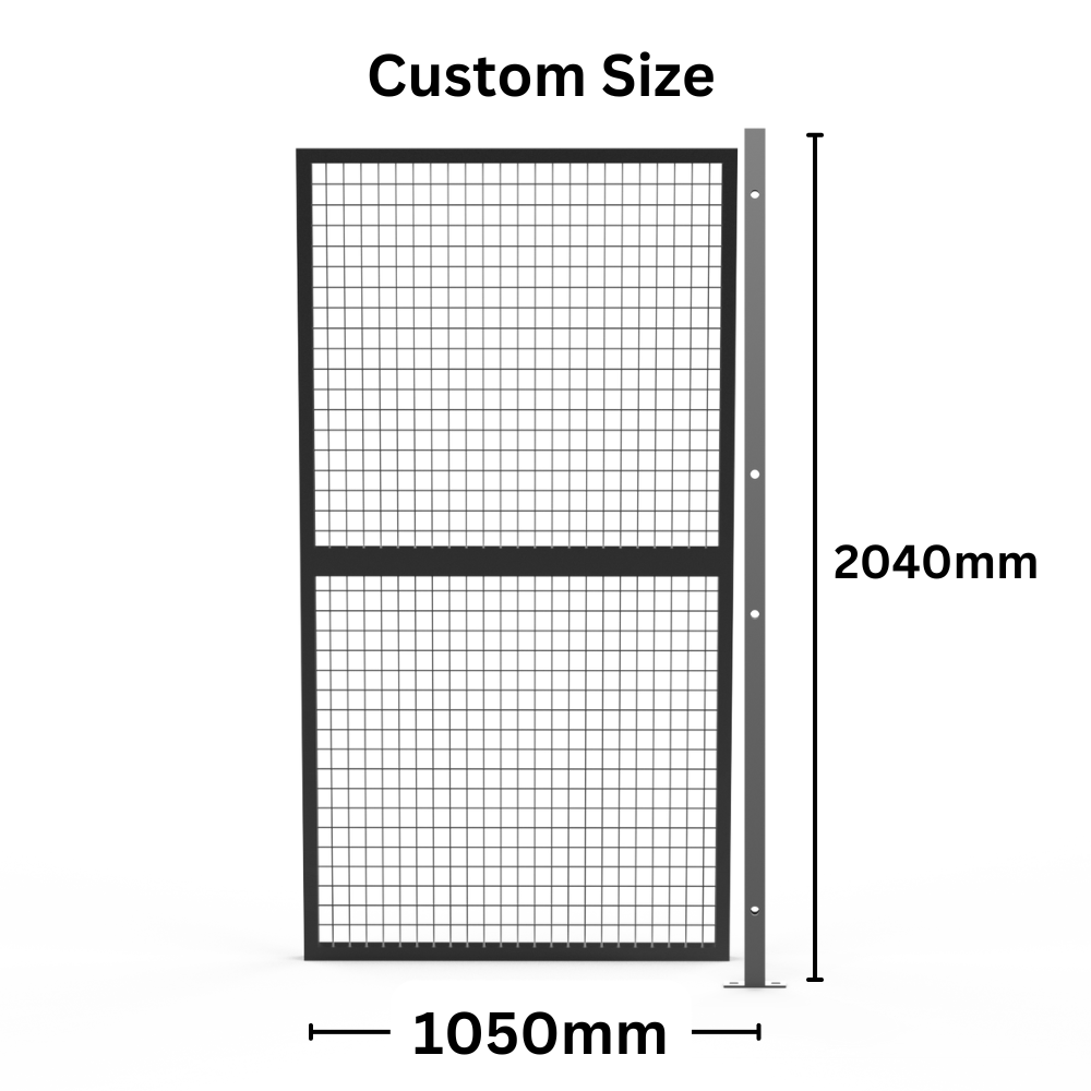 Customised Panel +Post Set Welded Wire Mesh Fencing -  Width from 500mm to 1050mm