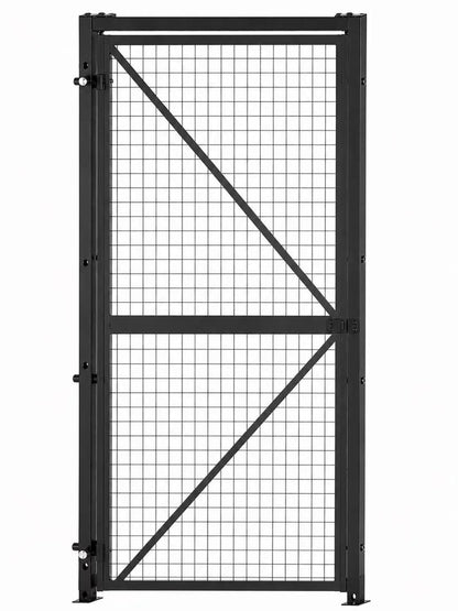 Mesh Wire Gate Complete Set with Gate Posts and Lock Link