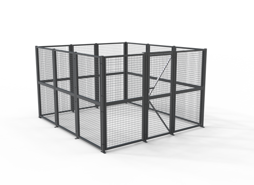 Welded Wire Mesh Storage Cage with Door 11  SQM - 4 Walls