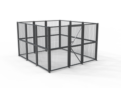 DIY Welded Wire Mesh Storage Cage with Door 11  SQM - 4 Walls