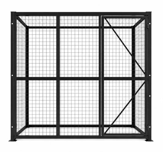 Welded Wire Mesh Storage Cage with Door & Lock Link – 3.80 SQM – 3340 × 1140 × 2040mm – 4 Walls