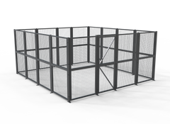 DIY Welded Wire Mesh Storage Cage with Door 19.51 SQM - 4 Walls
