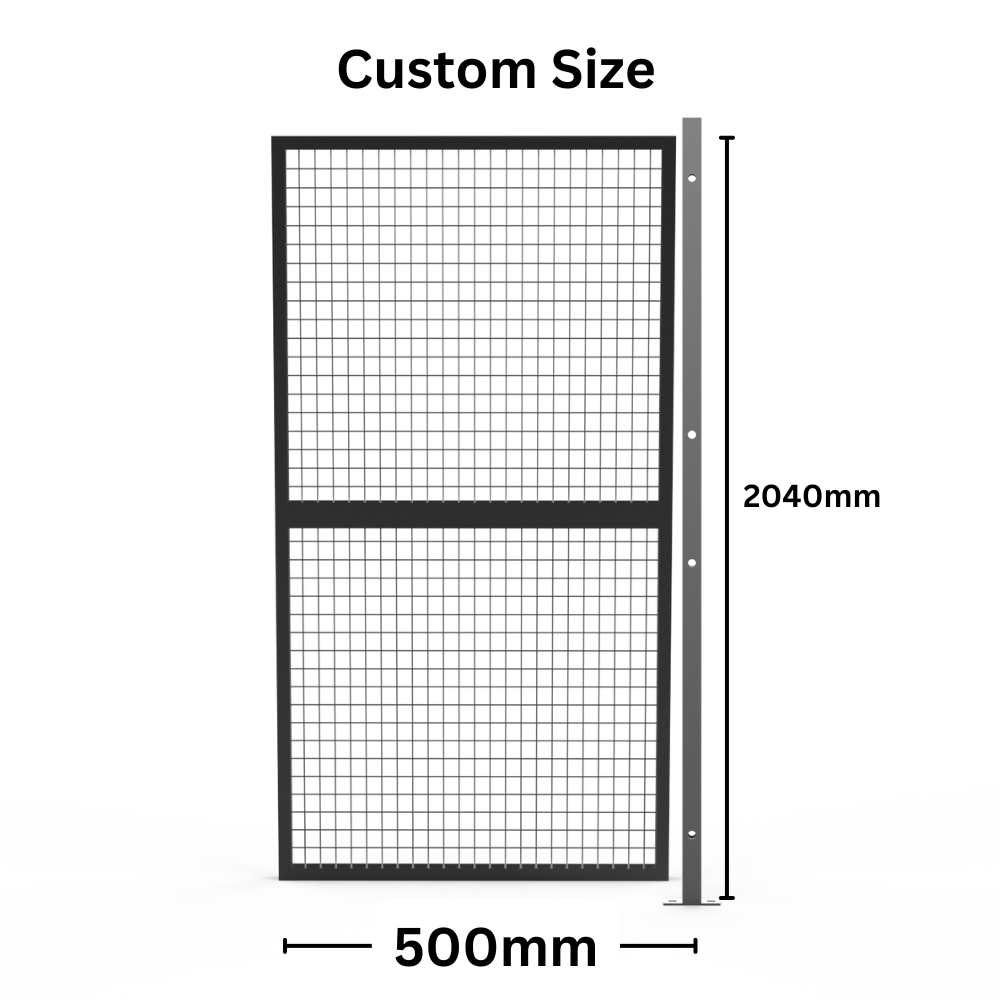 Customised Panel +Post Set Welded Wire Mesh Fencing -  Width from 500mm to 1050mm
