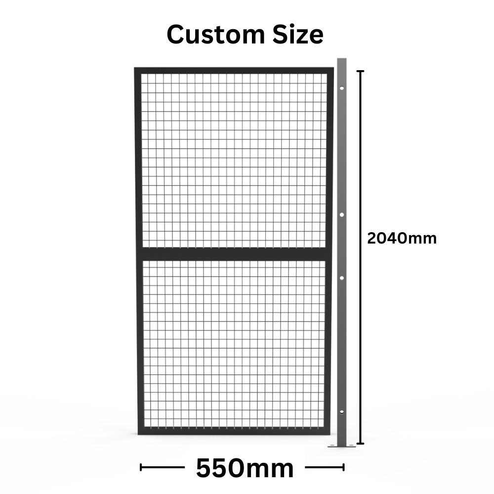 Customised Panel +Post Set Welded Wire Mesh Fencing -  Width from 500mm to 1050mm