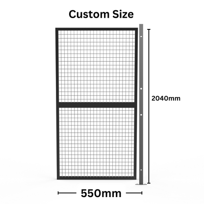Customised Panel +Post Set Welded Wire Mesh Fencing -  Width from 500mm to 1050mm