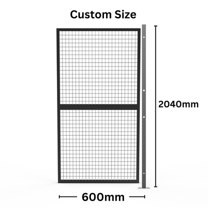 Customised Panel +Post Set Welded Wire Mesh Fencing -  Width from 500mm to 1050mm