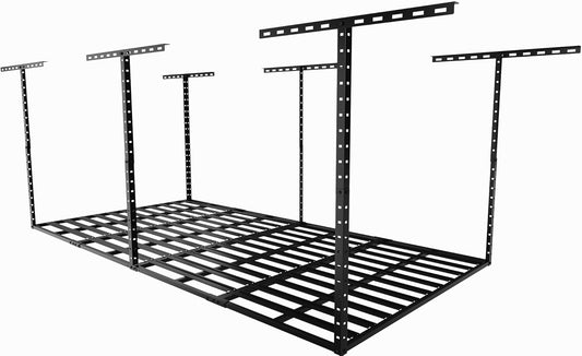 Overhead Garage Storage Rack 2 x 8 ft --- Heavy Duty Ceiling Mounted System