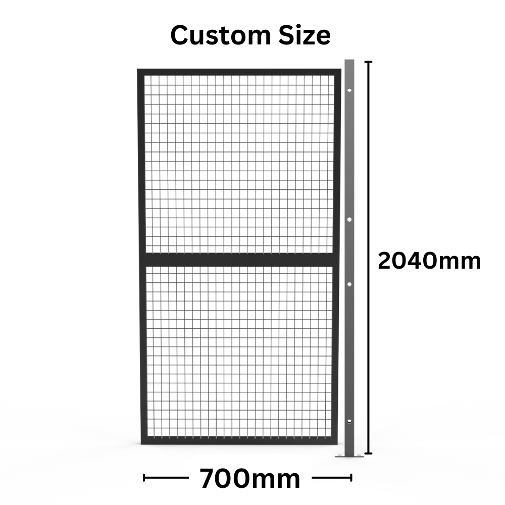 Customised Panel +Post Set Welded Wire Mesh Fencing -  Width from 500mm to 1050mm