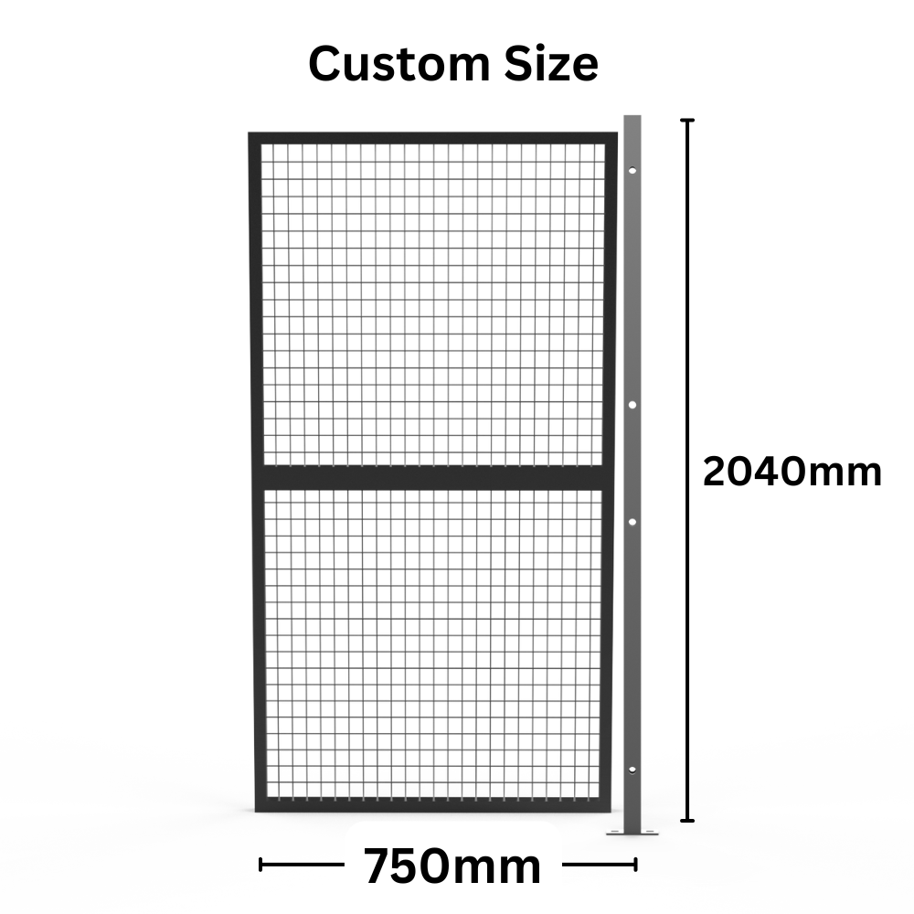 Customised Panel +Post Set Welded Wire Mesh Fencing -  Width from 500mm to 1050mm