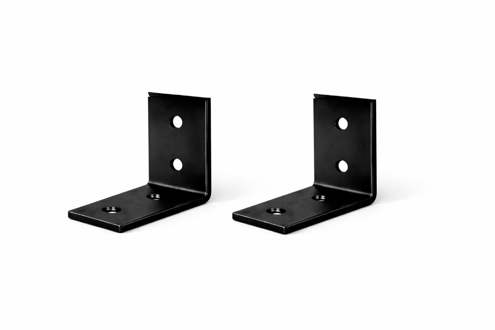 2 x Heavy Duty Steel Angle Bracket 75mm x 75mm – L Shape Mounting Support