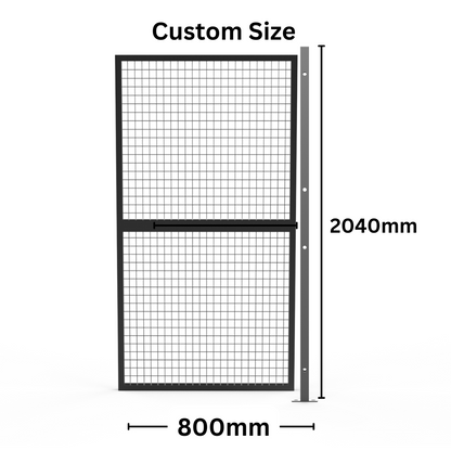 Customised Panel +Post Set Welded Wire Mesh Fencing -  Width from 500mm to 1050mm