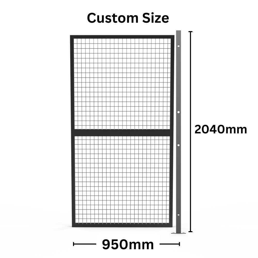 Customised Panel +Post Set Welded Wire Mesh Fencing -  Width from 500mm to 1050mm