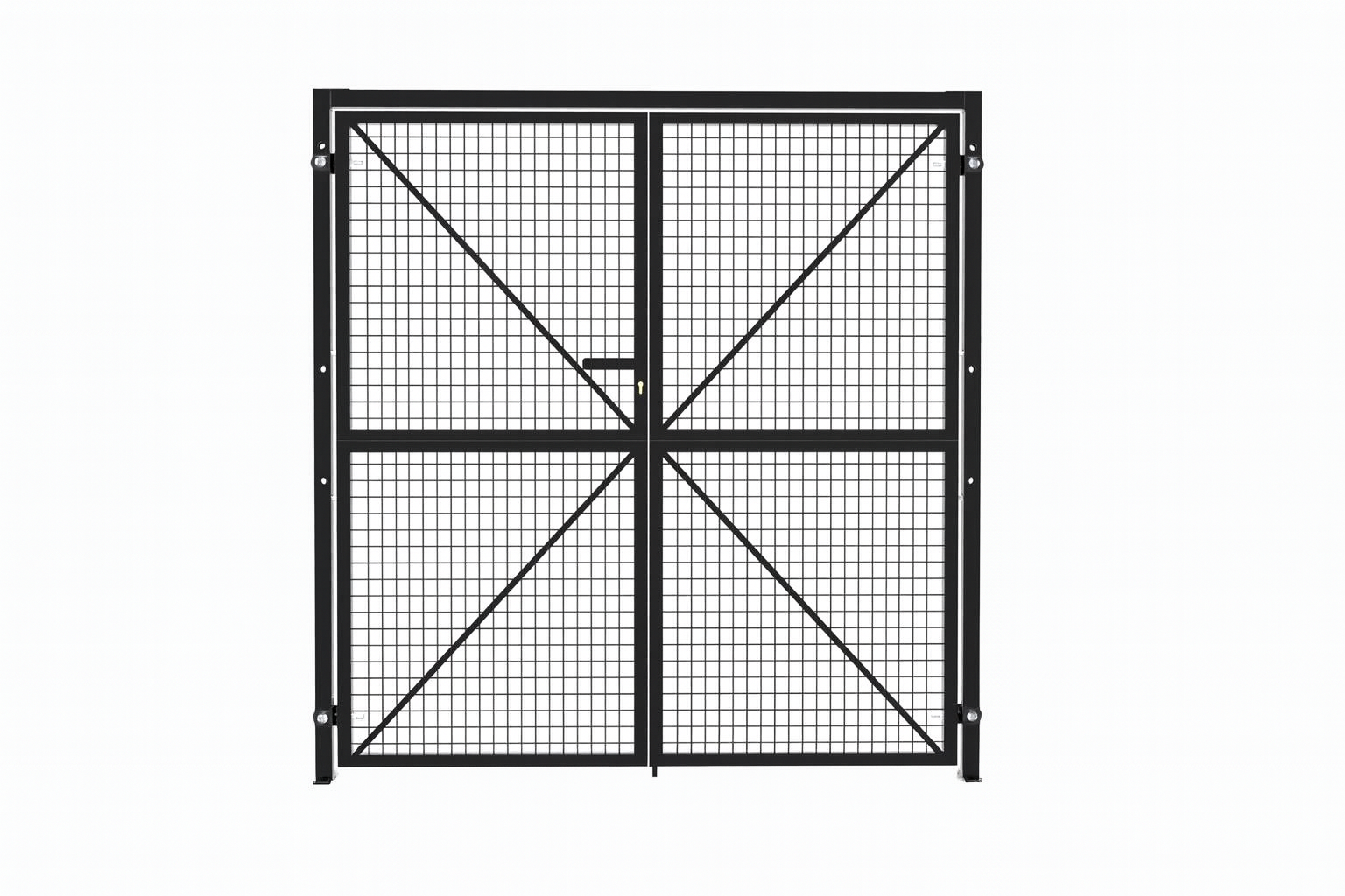 Mesh Wire Double Gate Complete Set with Gate Posts – Mesh Storage