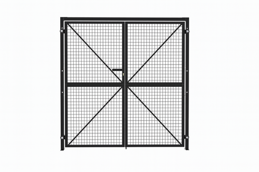 Mesh Wire Double Gate Complete Set with Gate Posts
