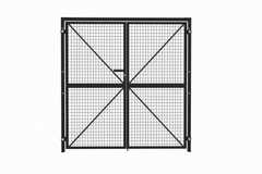 Mesh Wire Double Gate Complete Set with Gate Posts
