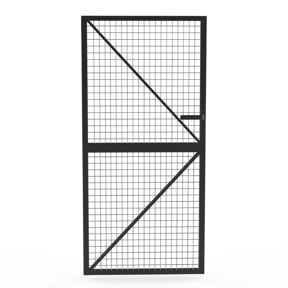 Mesh Wire Gate Panel with Lock & Hinge