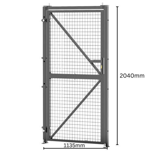 Welded Wire Mesh Gate Complete Set with Gate Posts and Lock - Security ...
