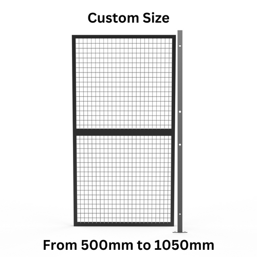 Customised Panel +Post Set Welded Wire Mesh Fencing -  Width from 500mm to 1050mm