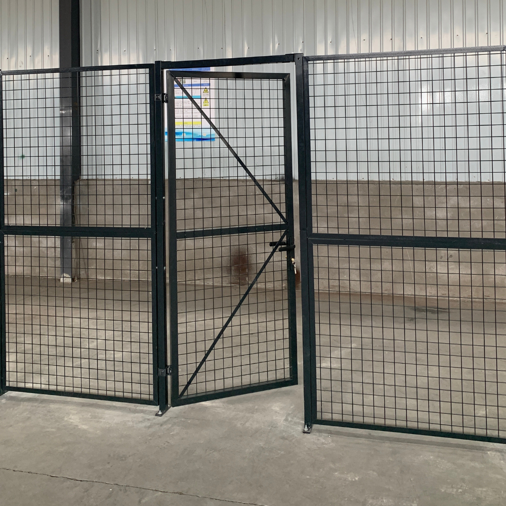 DIY Welded Wire Mesh Storage Cage with Door 4.92 SQM - 3 Walls