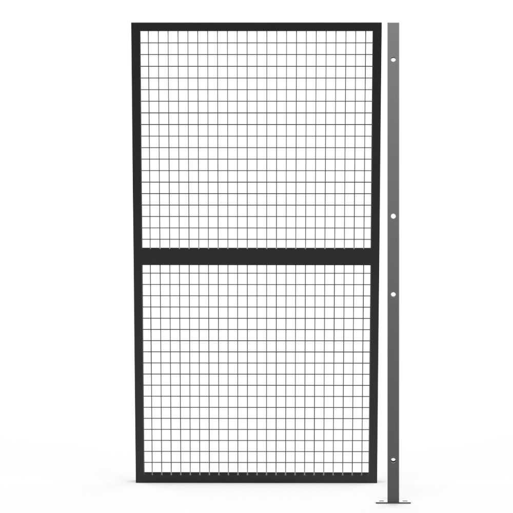 Welded Wire Mesh Fencing Panel with Steel Post 1100mm L X 2040mm H ...