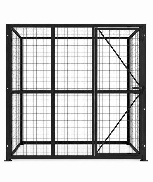 Welded Wire Mesh Storage Cage with Door & Lock – 3.8 SQM – 3340 × 1140 × 2040mm – 4 Walls