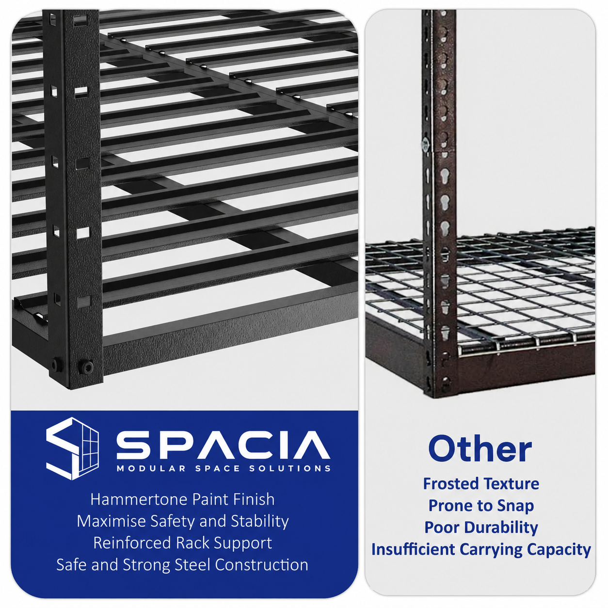 Overhead Garage Storage Rack 1m x 2.4m--- Heavy Duty Ceiling Mounted System 1000mm x 2400mm | SPACIA™