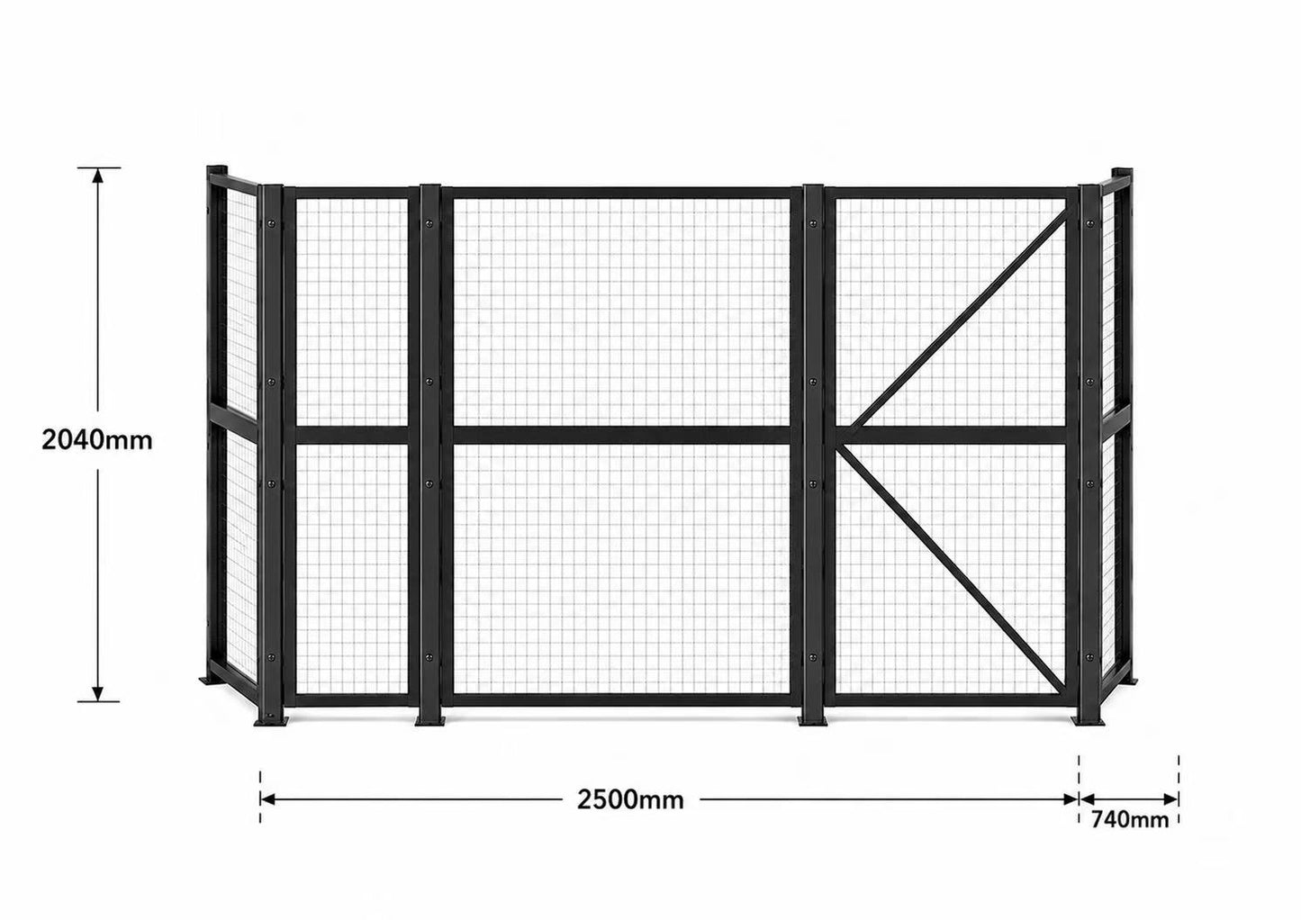 Car Park Storage Cage Custom Fit for Parking Spaces-- 3 Sides